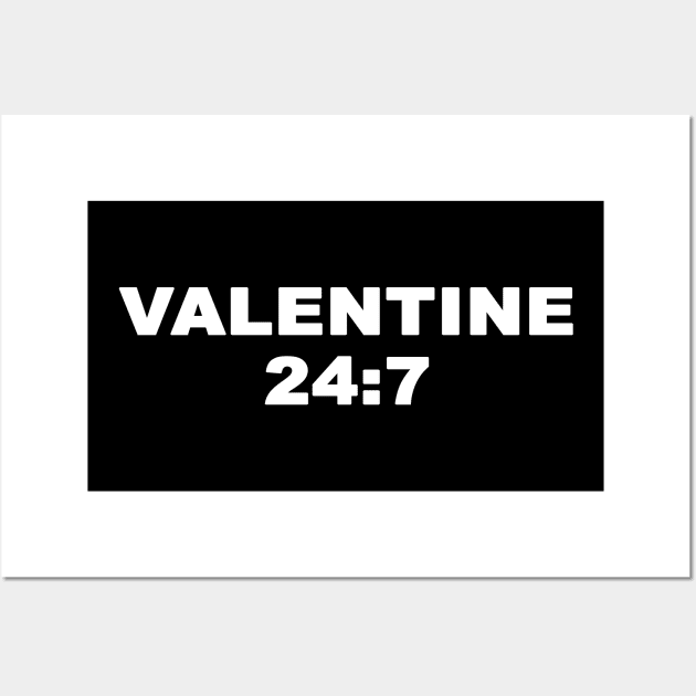 Valentine 24:7 Mitch Valentine Design Wall Art by Mitch Valentine Merch